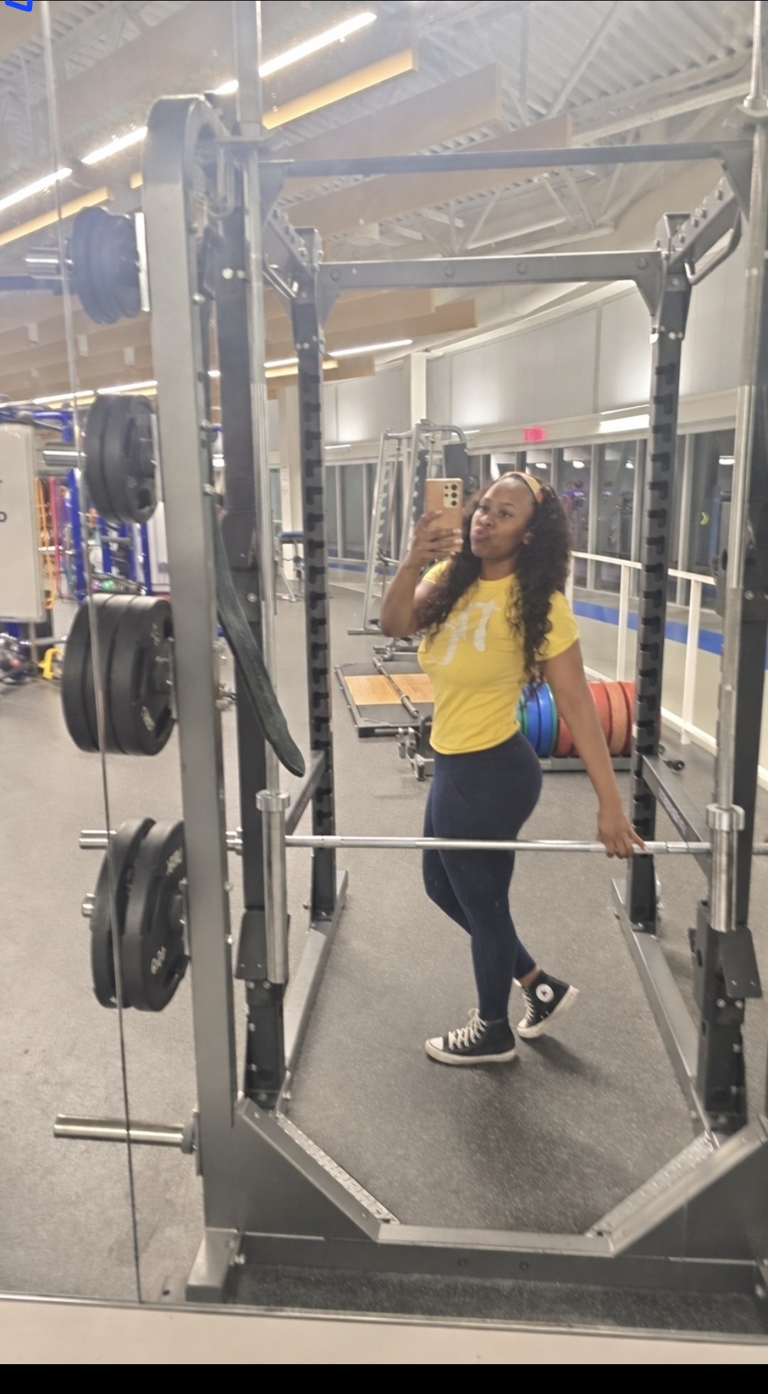 Donnetta Jenkins showing up for her wellness journey at the gym